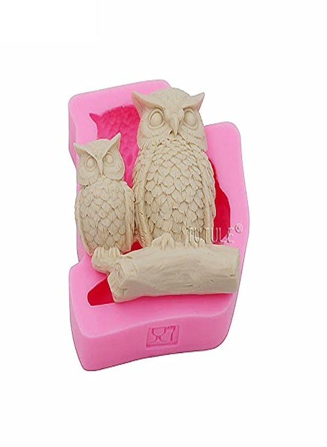 Jansowin 3D Owl Shape Mom Baby Woodland Silicone Mold for Handmade DIY Cake Topper Decoration Crystal Resin Candy Crafting Tool Projects Gum Paste Trinket Jelly Shots Epoxy Fondant Pudding Desserts Pendant - Image 3