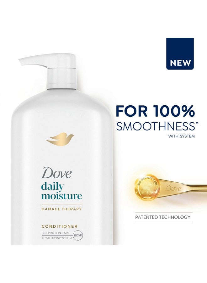 دوف مجموعة بلسم العناية الفائقة للترطيب اليومي من 4 قطع للشعر الجاف مع مركب Bio-Restore، 31 أونصة - Image 2