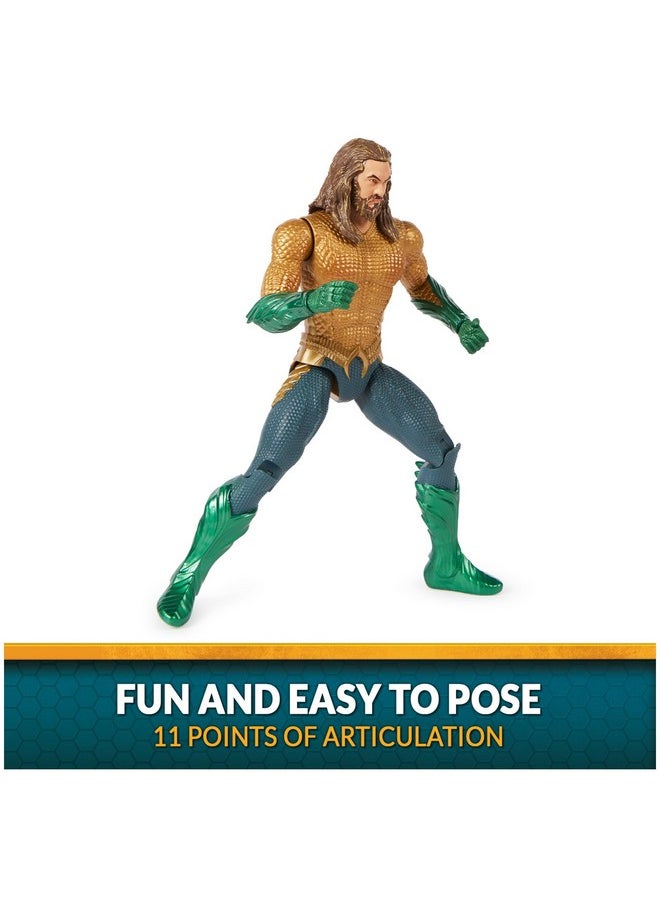 AQUAMAN - Dc Comics, Aquaman Action Figure, 12 Inch, Detailed Sculpt And Movie Styling, Easy To Pose, Collectible Superhero Kids Toys For Boys & Girls - Image 1