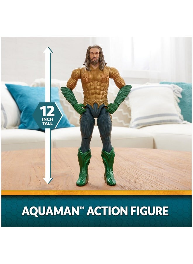AQUAMAN - Dc Comics, Aquaman Action Figure, 12 Inch, Detailed Sculpt And Movie Styling, Easy To Pose, Collectible Superhero Kids Toys For Boys & Girls - Image 1