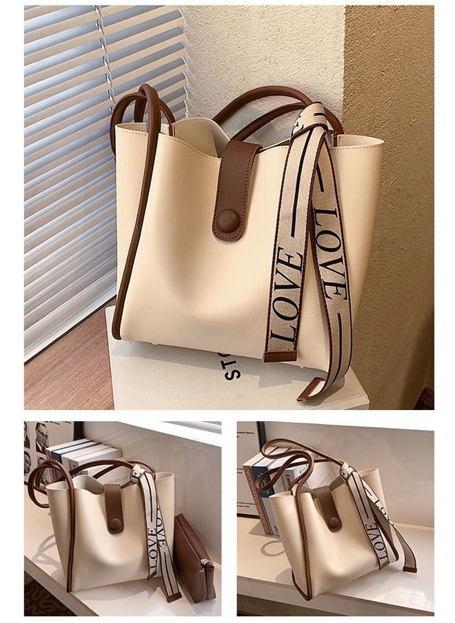 DUNISO - Women's Shoulder Tote Bag  Leather Handbag For Women Retro Large Capacity Messenger Fashionable Travel Hand Bag - Image 1