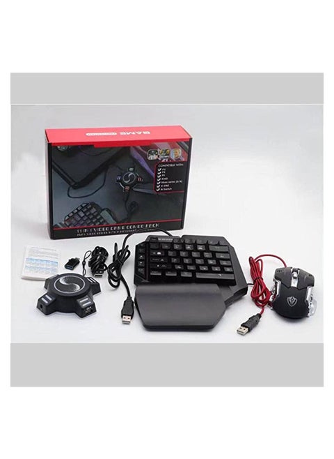لوحة مفاتيح وماوس RGB للألعاب لأجهزة PS4 / Xbox One / Nintendo Switch / PS3 / PC