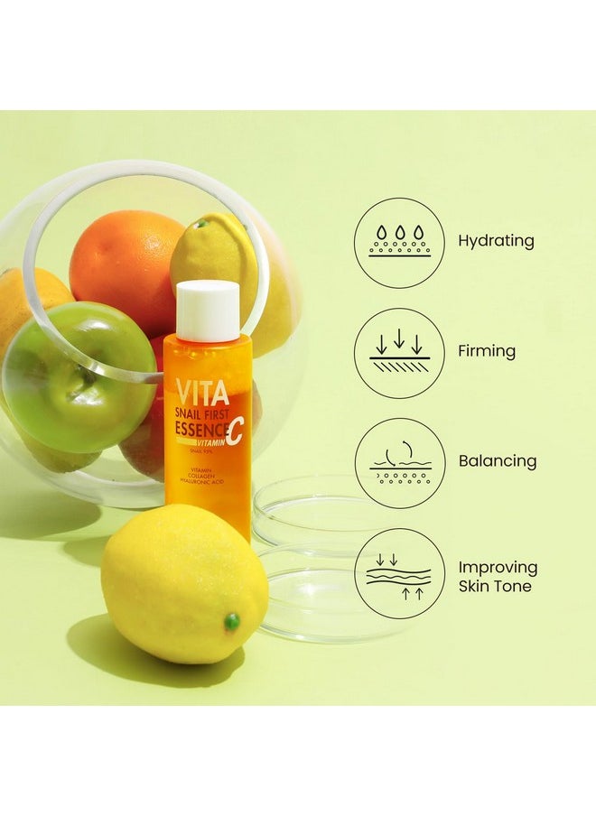 THE SKIN HOUSE - THE SKIN HOUSE since 1979 [The Skin House] Vita Snail First Essense Toner 150Ml (5.07 Fl.Oz) | 95% Of Snail Filtrate +2% Niacinamide+ Galactomyces/Wrinkle Essence/Korean Skin Care - Image 1