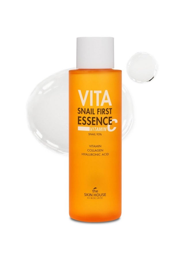 THE SKIN HOUSE - THE SKIN HOUSE since 1979 [The Skin House] Vita Snail First Essense Toner 150Ml (5.07 Fl.Oz) | 95% Of Snail Filtrate +2% Niacinamide+ Galactomyces/Wrinkle Essence/Korean Skin Care - Image 1