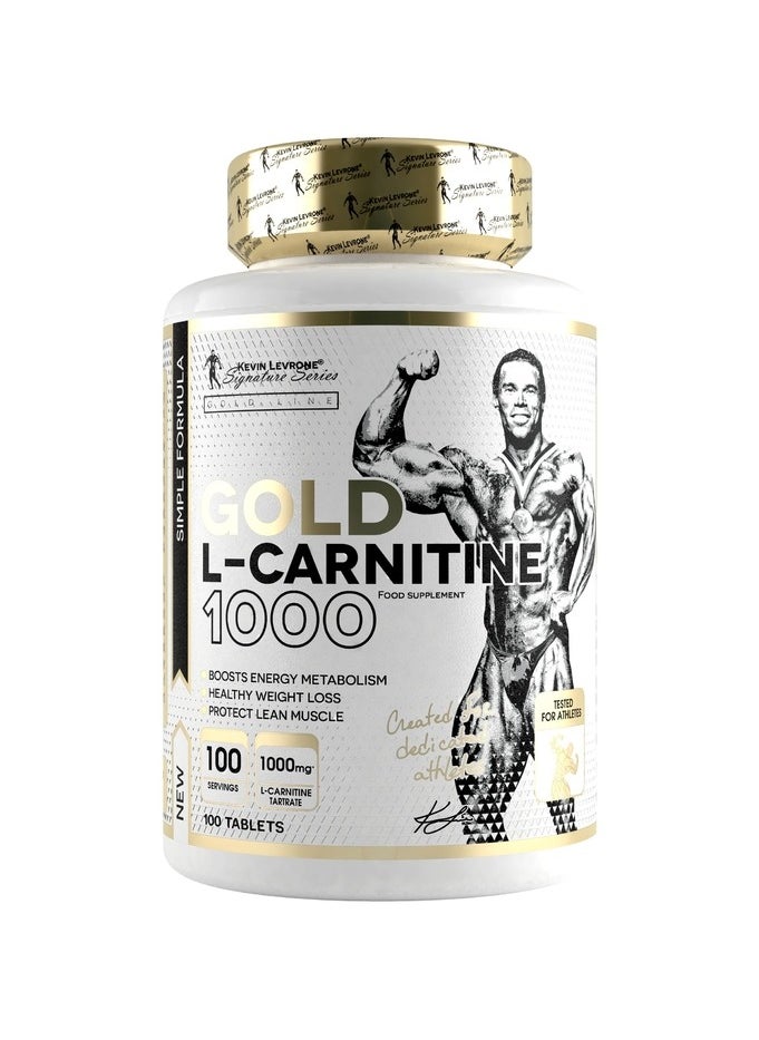 KEVIN LEVRONE Gold L-Carnitine 1000 100 tablets - 100 Serving 