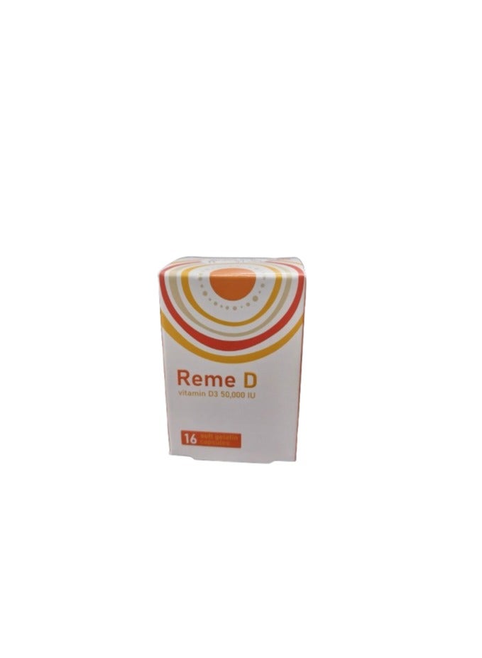 Bioventure Healthcare Reme D Vitamin D3 50000 IU Softgel Capsule 16S