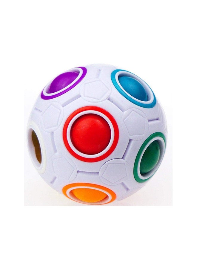 Children's 3D Intelligence Games Magic Rainbow Puzzle Ball Football Style Fidget