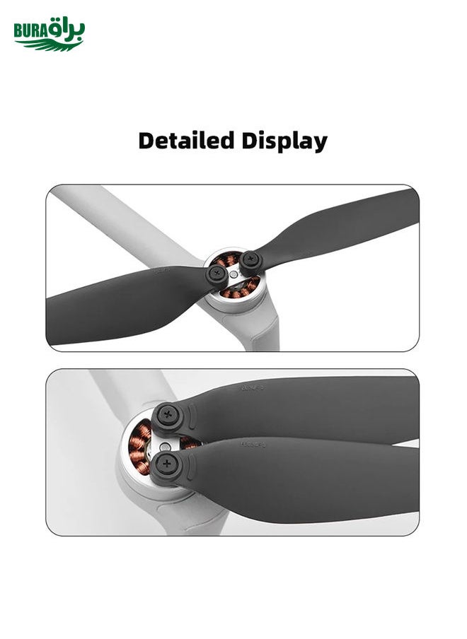 BURAQ - For DJI Mini 4 Pro 2pairs  Drone Propeller Blades 6030F Props Replacement Parts - Image 1