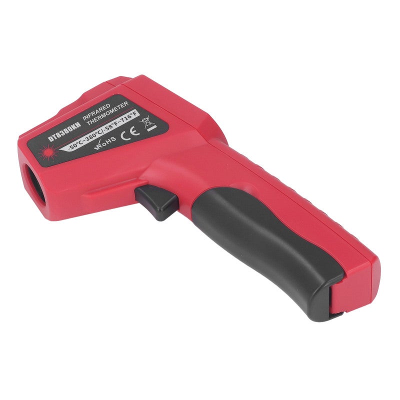 Infrared Thermometer -50℃ To 380℃ Range Backlit Lcd Display Non-contact Temperature Meter - Auto Shutdown & Low Battery Indicator Infrared Temp Gauge For Industrial, Household & Food Processing Use - Image 5