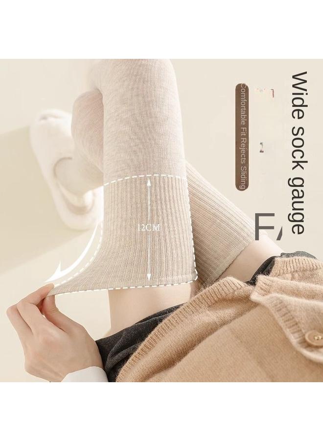 Bluejw Stockings Women's Spring And Autumn Knee Socks Autumn And Winter Long Legs Cotton Socks Non-slip Boots Socks Women's Pressure Slimming Thigh Socks  - Image 4