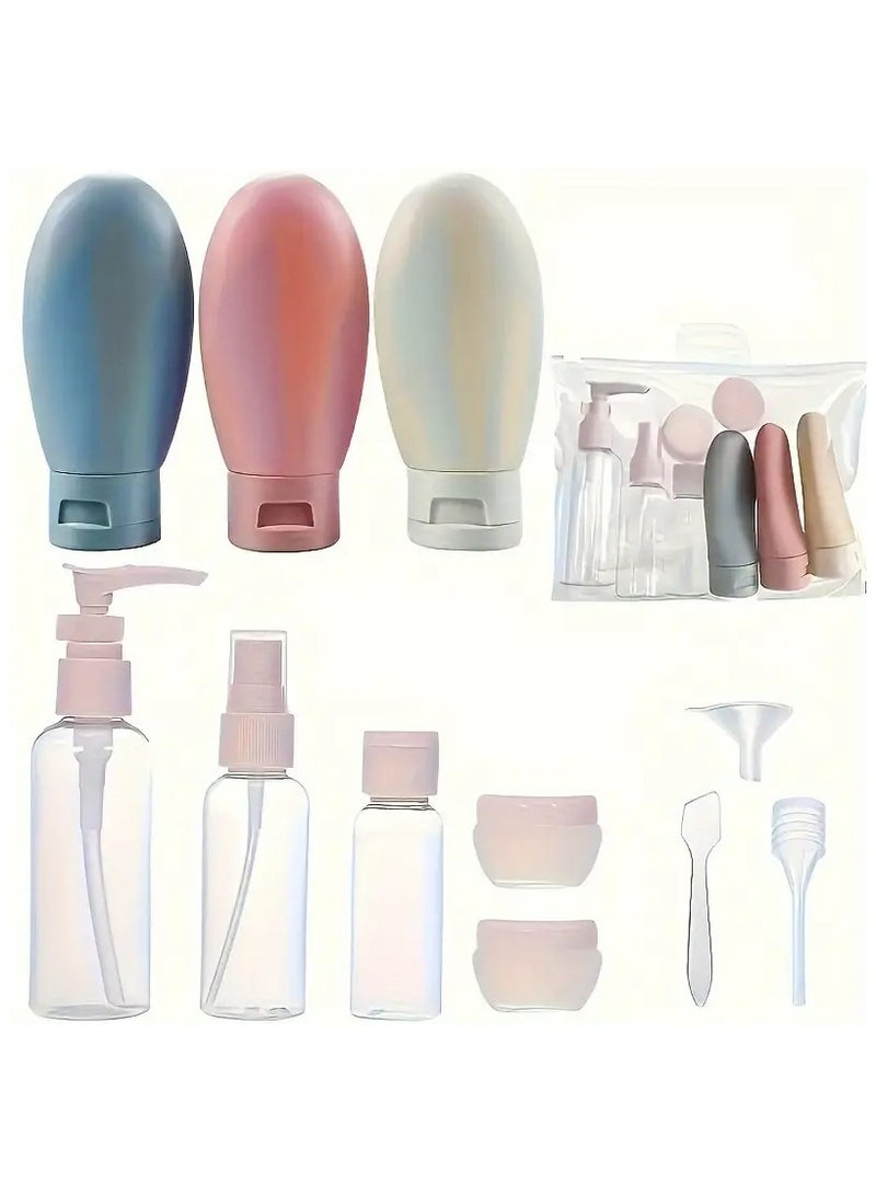 LANGMANNI 11pcs Travel Bottle Set - Leakproof, Refillable Containers for Toiletries & Cosmetics - Ideal for Shampoo, Conditioner, Lotion, Soap, Body Wash - Essential Travel Accessories - Image 3