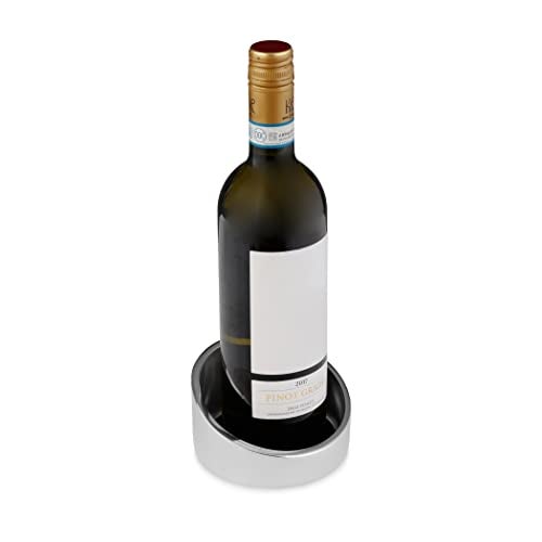 nambe Tilt Wine Coaster | Wine Bottle Chilled Coaster | Double Wall Insulated Wine Coaster | Keep Wine at Perfect Temperature | Drink Coasters for Beer and Wine | Counter Décor Wine Accessories - Image 2
