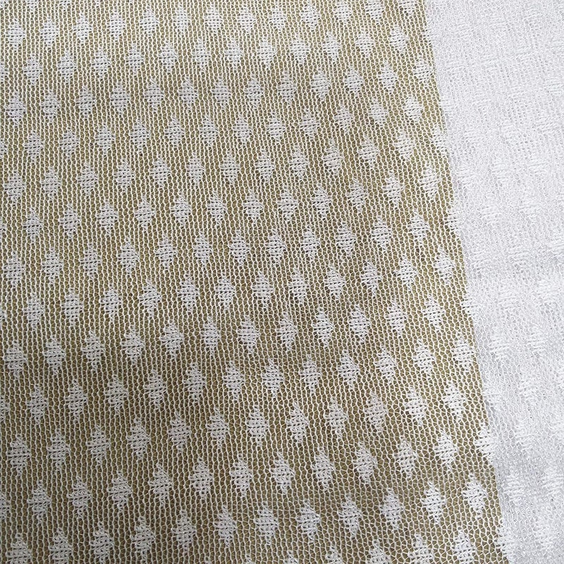 Ans Designer Mosquito net Fine Polycotton net White with Pure Cotton Border on Top and Bottom Super Soft Net 6x65 ft Double Bed Size - Image 2