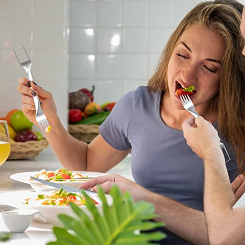 CANIPHA 2Pcs Watermelon Fork Slicer Cutter, Stainless Steel 2-in-1 Watermelon Fork Slicer, Portable Watermelon Fork Watermelon Cutter Slicer Tool Fruit Forks Slicer for Home Party Camping Kitchen Gadget - Image 5