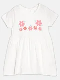 برون White with Pink floral print