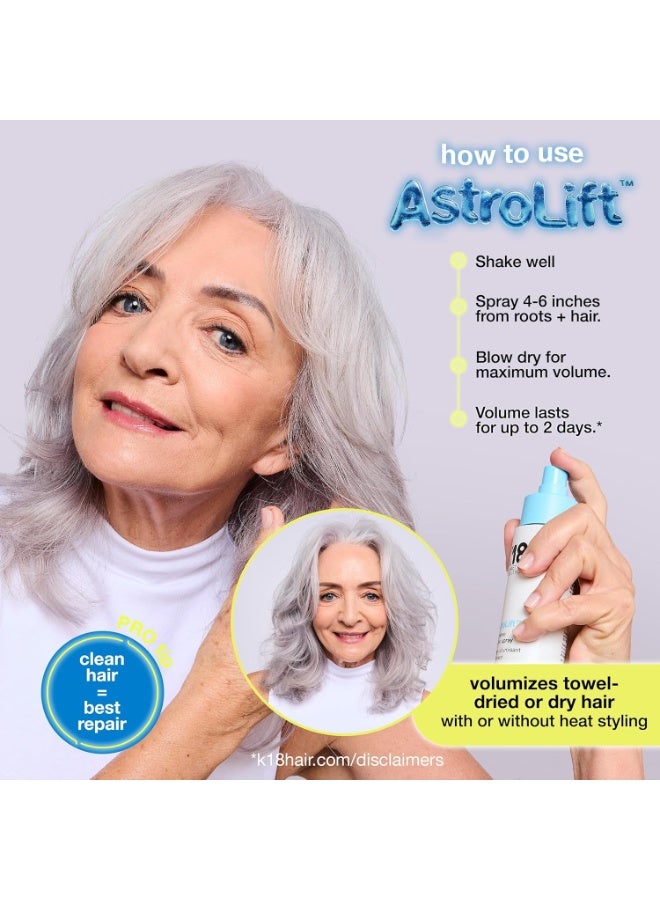 K18 AstroLift reparative volume spray, 2-day hair thickening + hold for thin, fine, fragile hair, non-sticky, non-crunchy, humidity-resistant volumising spray, 1.6 fl oz - Image 4