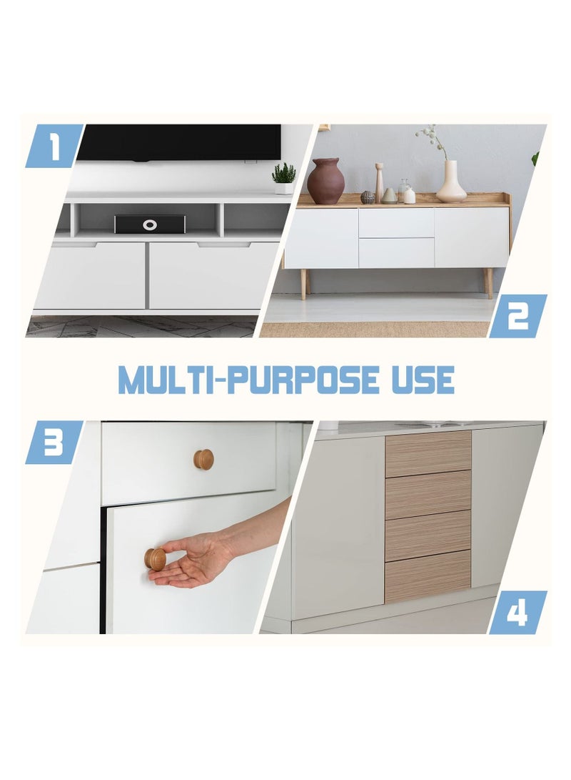 SYOSI Magnetic Cabinet Door Catch with Magnets for Cabinet Door Latch Closer Cabinet Magnetic Catch for Kitchen Closet Door Closing Magnetic Door Catch Closer 4 Pack Silver Color  - Image 4