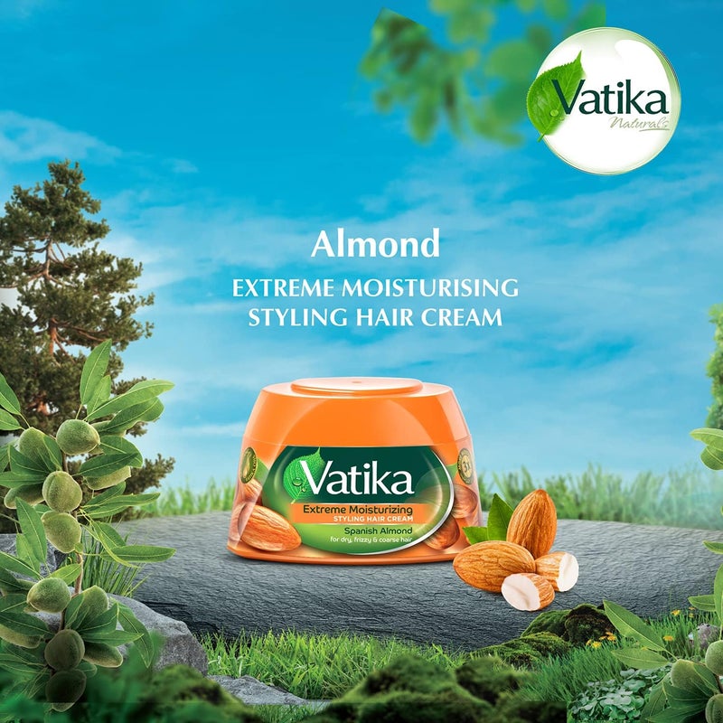 Vatika Naturals Extreme Moisturizing Styling Hair Cream 210ml - Image 2