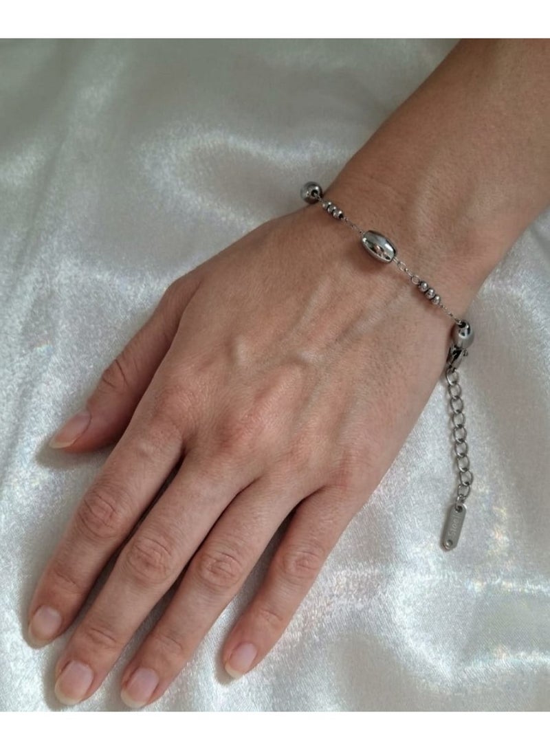 Beaded Stainless-steel -Bracelet - Image 1