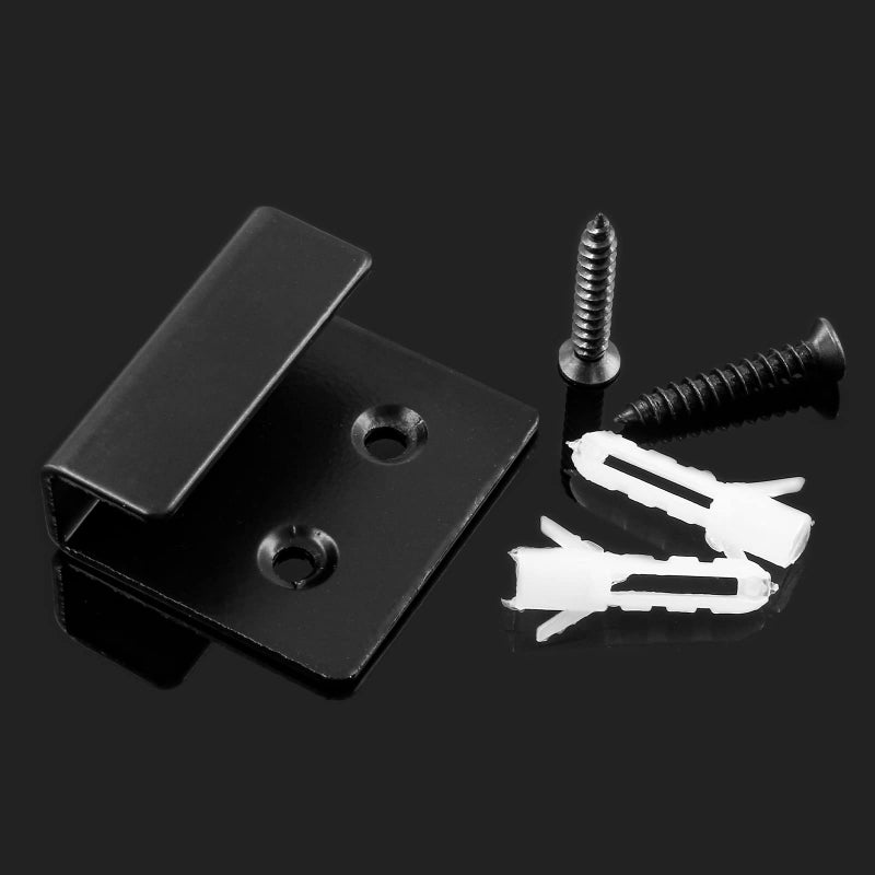 Luomorgo 10 Pcs Tile Display Wall Hanger, Stainless Steel Wall Mount Brackets Hook, Heavy Duty Tile Hanger for Mirrors, Picture Frame Ceramic Wall Display (Small Size, Black) - Image 5