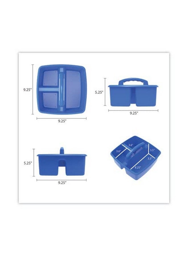 Storex Classroom Storage Caddy, 5.3" X 9.3" X 9.3", Blue,Yellow,Green,Red,Purple - Image 2