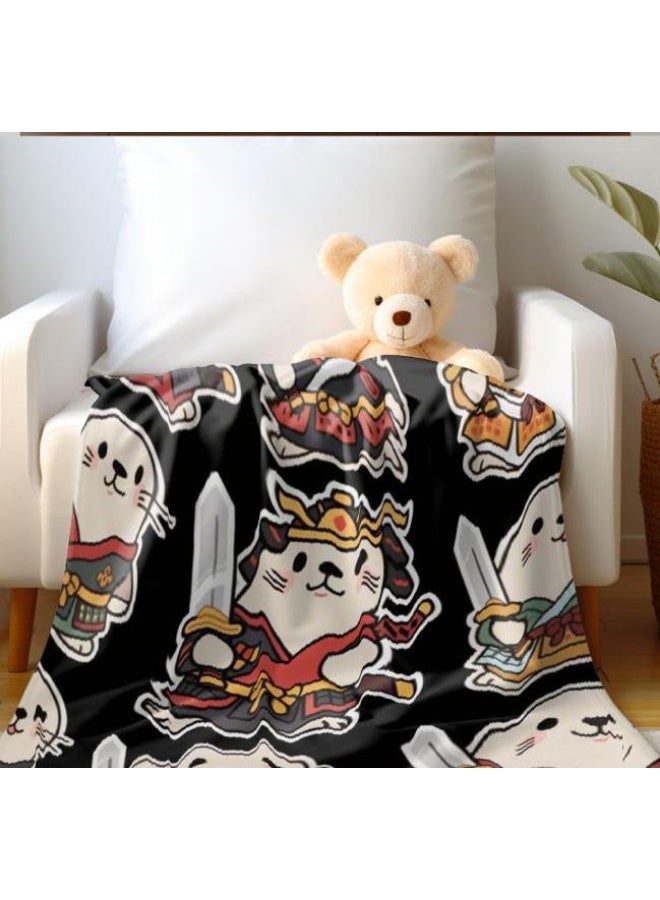 عام بطانية رقيقة من الفانيلا الكرتونية للأطفال والرضع (دافئة ومريحة، ومناسبة للنوم والألعاب) 70 سم * 100 سم - Image 2