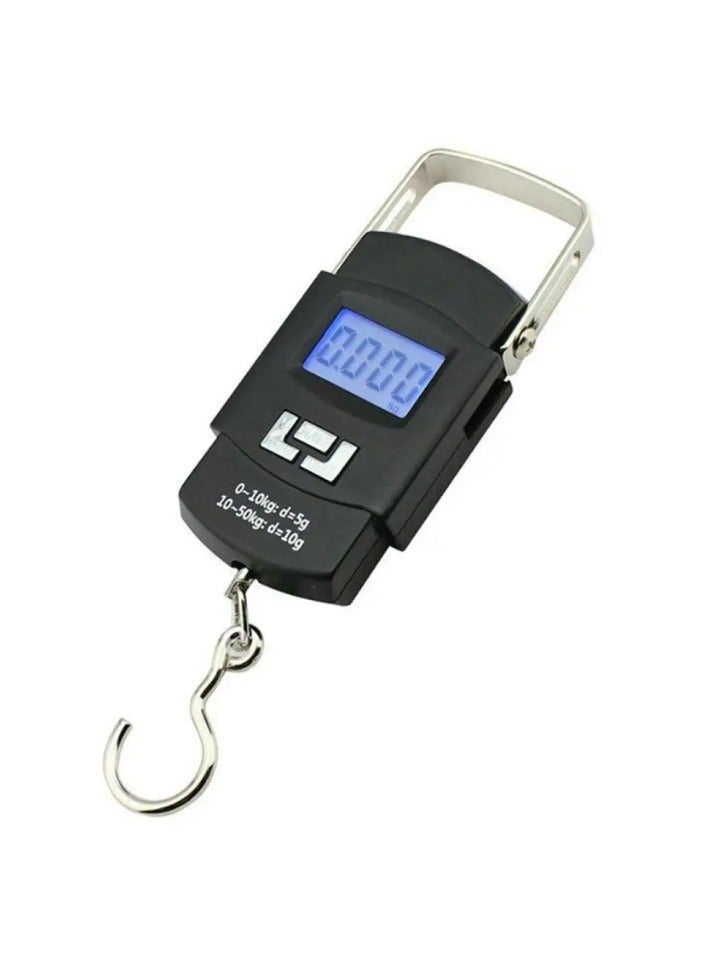 Portable Luggage Scale 110lb/50kg, Electronic Digital, Suitcase Travel Bag Hanging Weighing Scale, Portable Electronic, Tare, Auto Off, Stainless-steel Kitchen Scale Cooking, Baking Fruits Vegitables  - Image 1