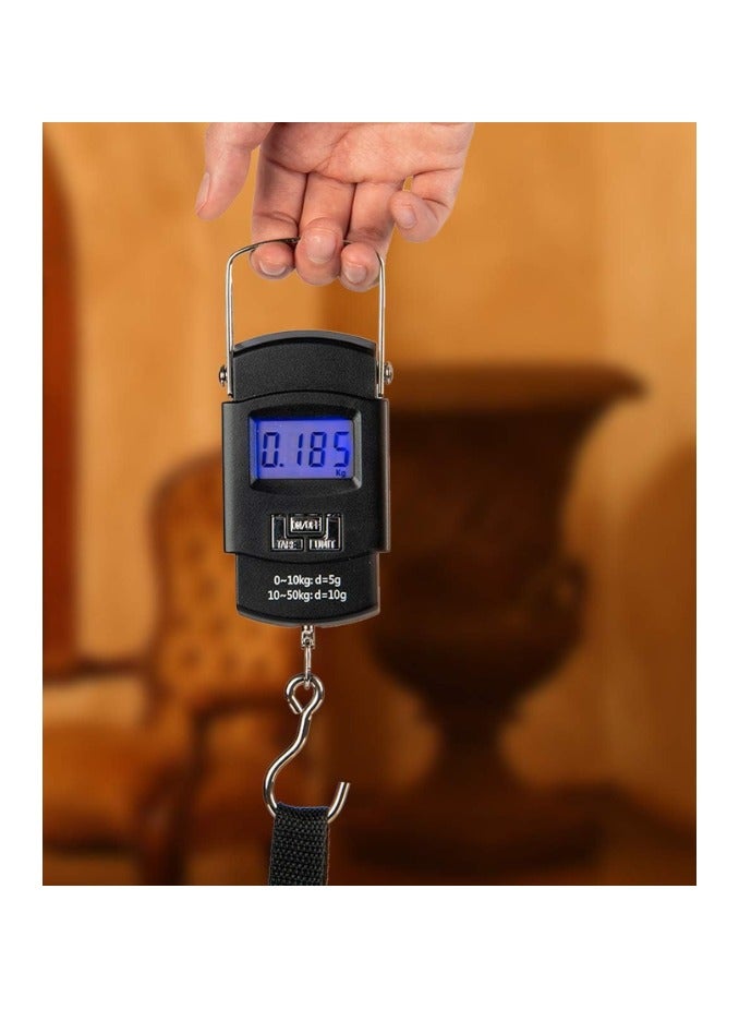 Portable Luggage Scale 110lb/50kg, Electronic Digital, Suitcase Travel Bag Hanging Weighing Scale, Portable Electronic, Tare, Auto Off, Stainless-steel Kitchen Scale Cooking, Baking Fruits Vegitables  - Image 5