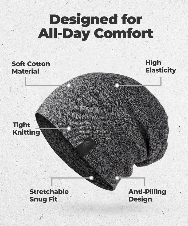 Revony Warm Slouchy Beanie Hat - Deliciously Soft Daily Beanie in Fine Knit - Image 4