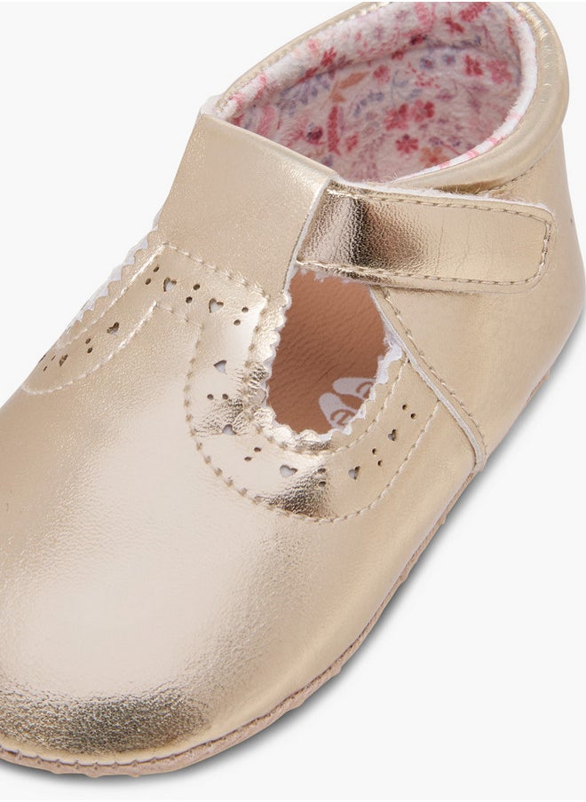 Barefeet Cutwork Detail Booties with Hook and Loop Closure  - Image 5