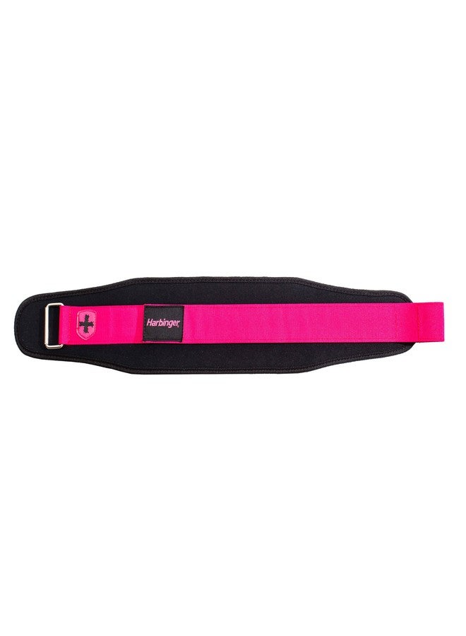 Harbinger Women's Nylon Weightlifting Belt with Flexible Ultralight Foam Core, 5-Inch, Pink, Small - Image 2