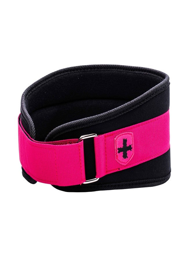 Harbinger Women's Nylon Weightlifting Belt with Flexible Ultralight Foam Core, 5-Inch, Pink, Small - Image 1