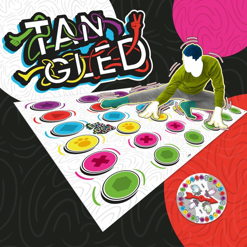 RONDA Tangled Game Family and Friends Board Game Exciting and Fun Twister Style Game Includes Spinner and Large Play Mat Perfect for Ages 15 and Up - Image 3