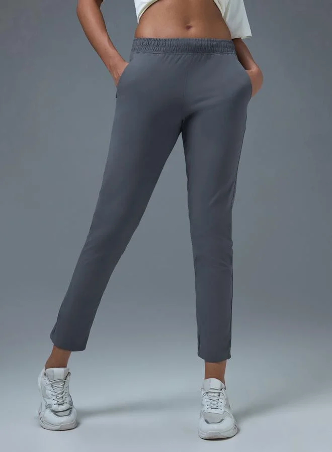 Technosport Solid Straight Fit Trackpants