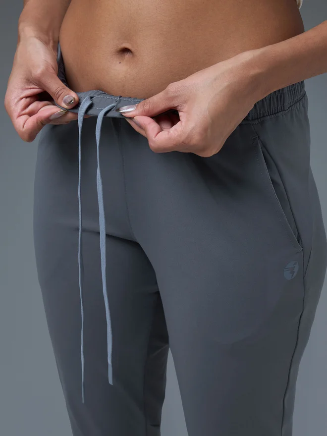 Technosport blue Solid Straight Fit Trackpants for Women | Best Price UAE