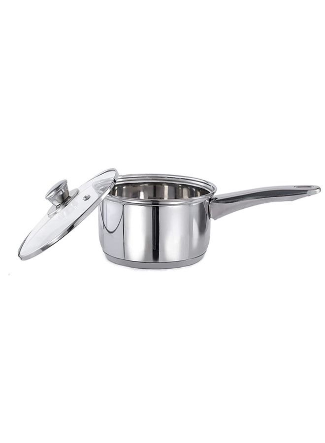 إن كي أكس مجموعة من 8 أواني الطهي - أواني ستانلس ستيل ، أواني ، أواني مطبخ مع غطاء زجاجي مقوى - Image 3