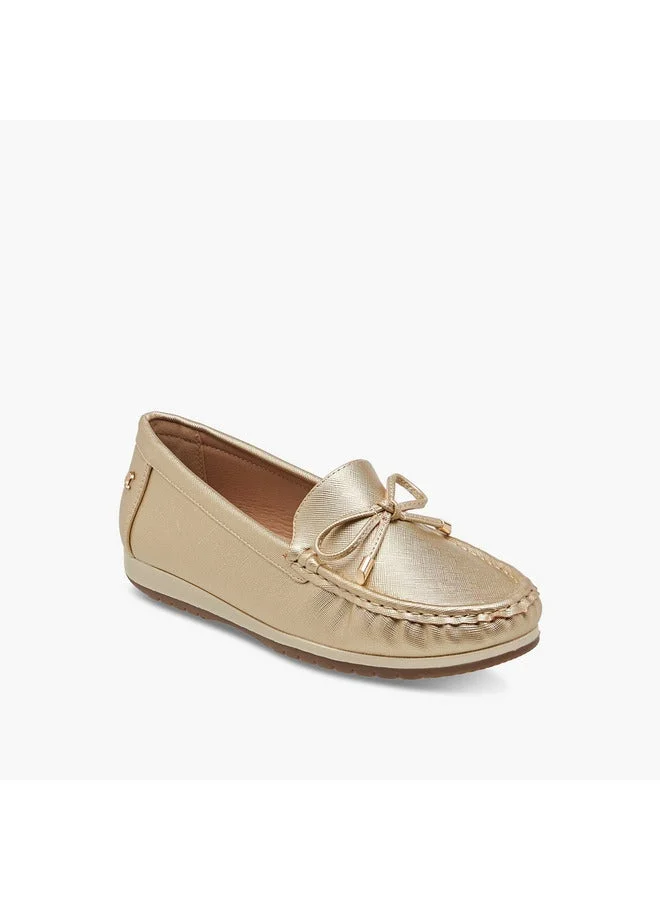 Le Confort Women's Bow Detail Slip-On Moccasins