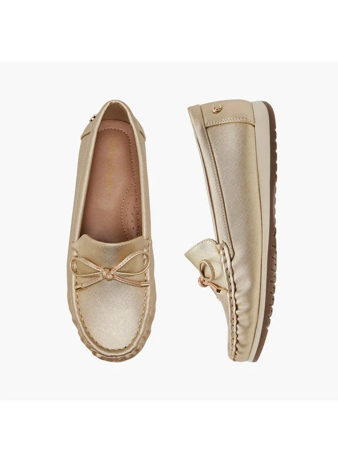 Le Confort Women's Bow Detail Slip-On Moccasins