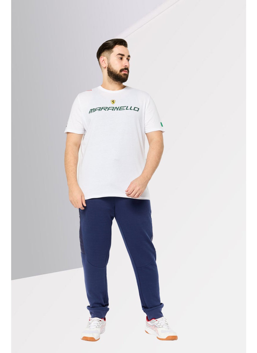 Scuderia Ferrari - Men Crew Neck Short Sleeves Brand Logo T-Shirt, White - Image 1