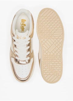 Lee Cooper Women's Perforated Sneakers with Lace-Up Closure  - Image 4