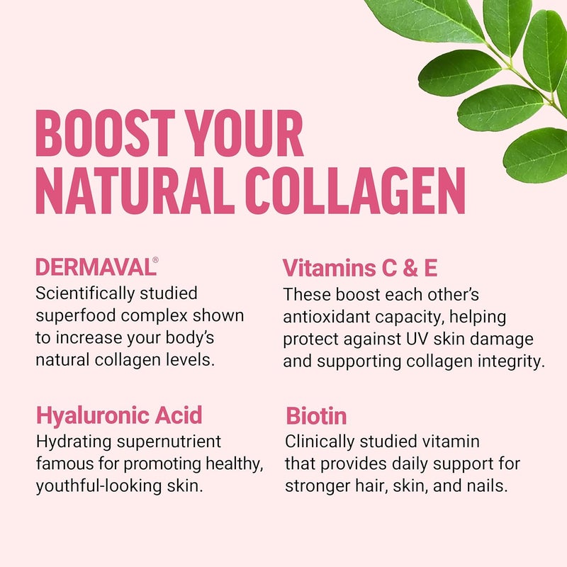 Force Factor Collagen Boosting Superfoods Vegan Collagen Booster for Women with Biotin Hyaluronic Acid and Vitamin C for Hair Skin Nails  Joint Support Tropical Fruit 60 Soft Chews - Image 3