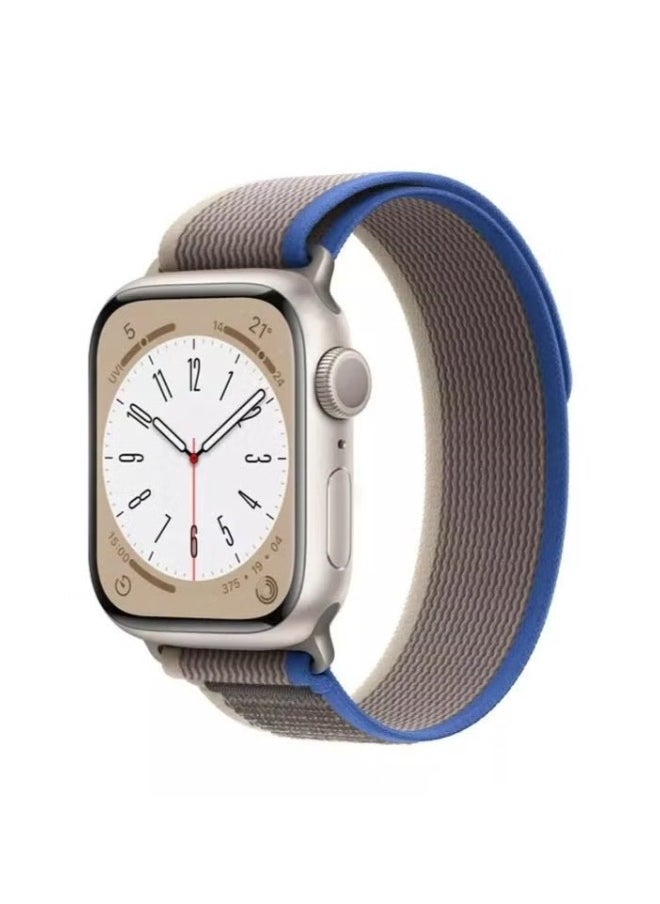 ACLIX Trail Loop Watch Band Strap for Apple Watch Ultra 49mm/45mm/44mm/42mm Blue/Gray  - Image 3