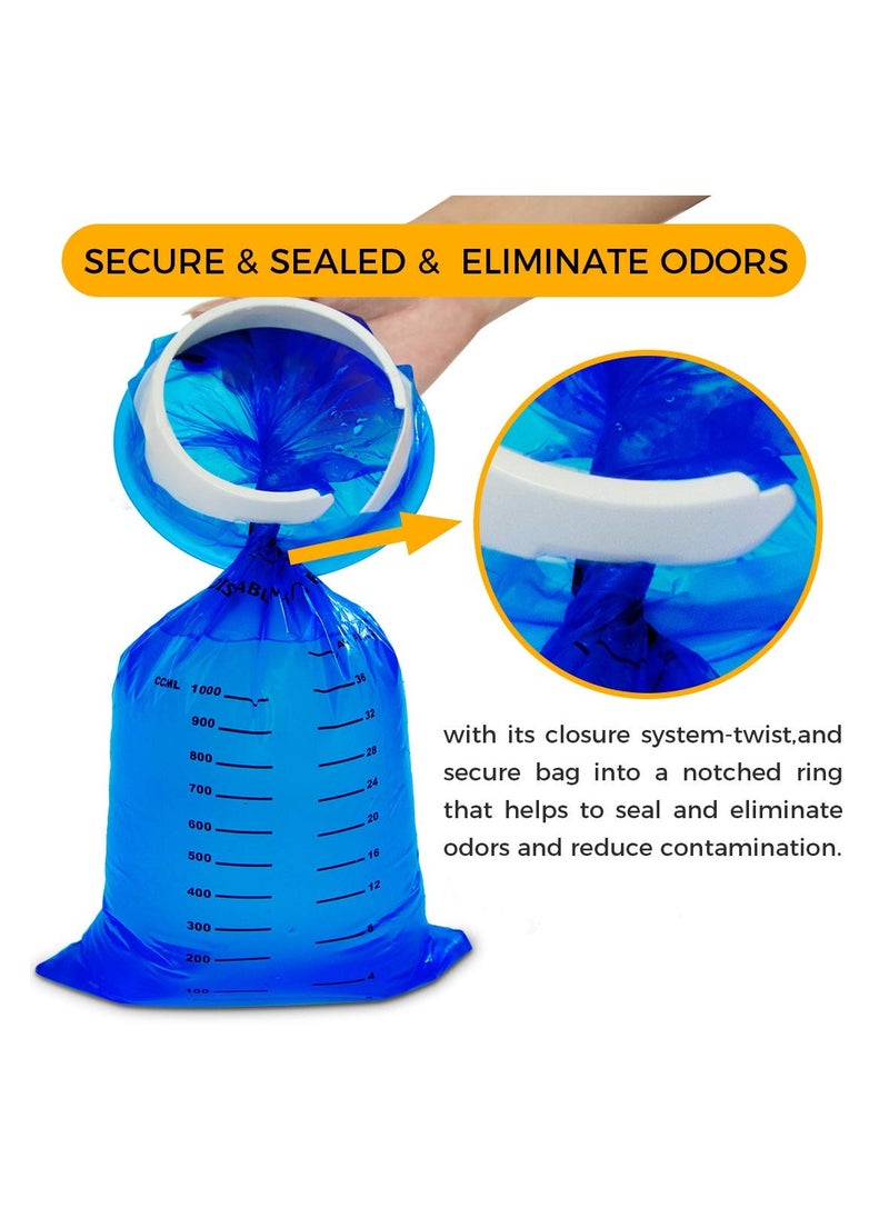 Generic 50 Pcs Emesis Bag, Disposable Vomit Bags, Aircraft Barf Bags Car Sickness Bag, Nausea Bags for Travel Motion Sickness,Hospital Grade Nausea Bags Perfect for Morning Sickness, Kids  - Image 2