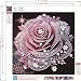 DYAIANGMU Rose Special Shape Diamond Painting Kits for BeginnerCrystal Rhinestones Diamond Dots Diamond Art Accessories DIY Diamond Art Kits for Adults for Beginner for Home Wall Decor 118 X 118inch - Image 2