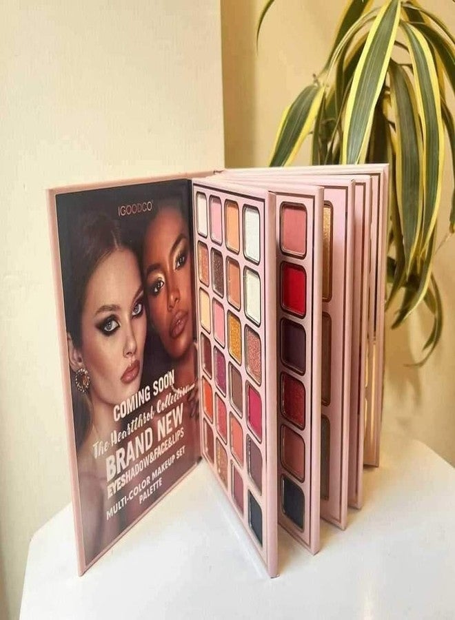 Lobe Miracle 5In1 Book-Style Foldable Makeup Palette Set | Portable & Long-Lasting | Contour Blush Highlight Eyeshadow, Suitable For Multiple Skin Tones & Makeup Looks All In One Makeup book(Fashion) - Image 2