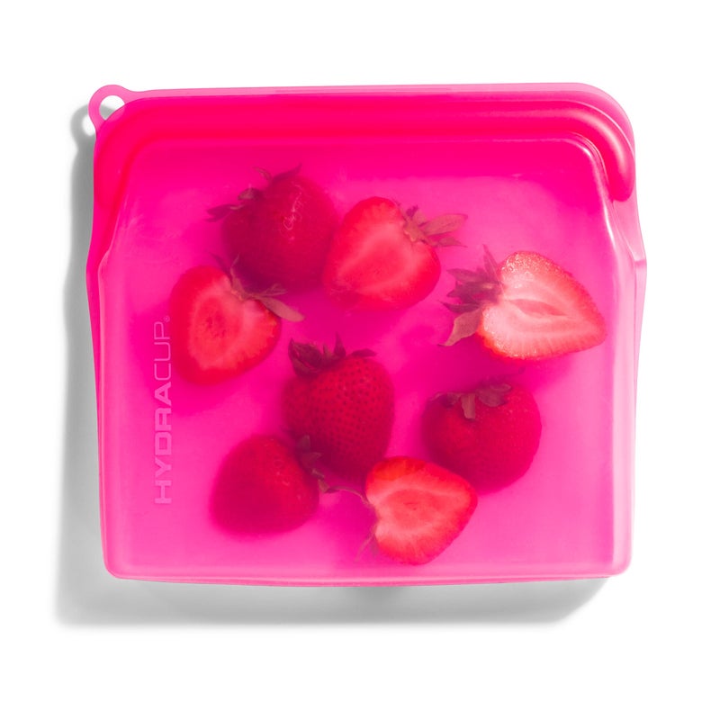 Hydra Cup Reusable Silicone Storage Bags [6 PACK] Food Storage Container, 30 ounces, Press to Lock, Stash Snacks & Meal Prep, Sandwich Size, Microwave & Dishwasher Safe - Image 4