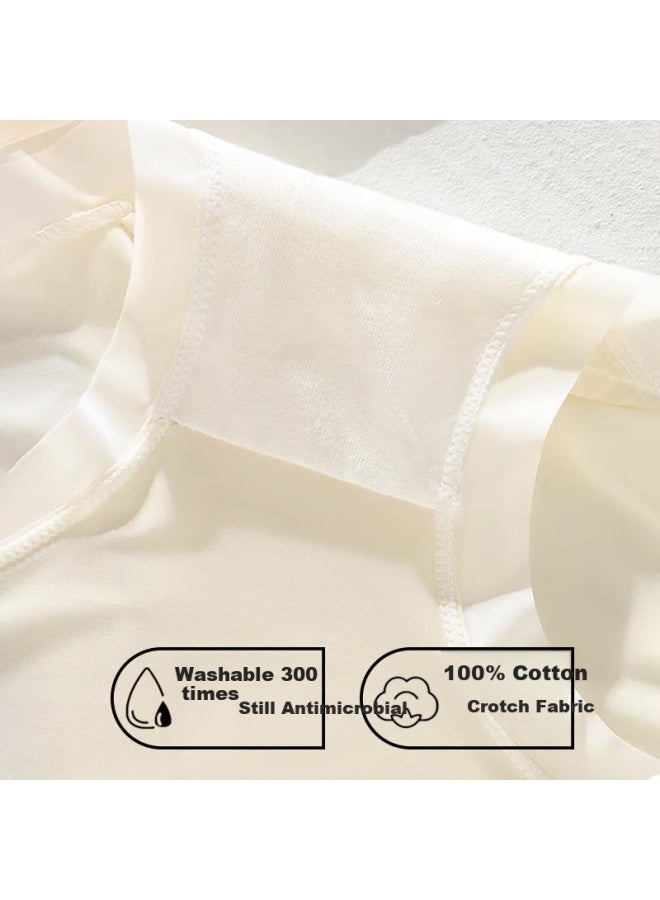 Bejirog Ice Silk Underwear For Women, Seamless 10a Antibacterial 100% Cotton Crotch Summer Panties For Girls - Image 2