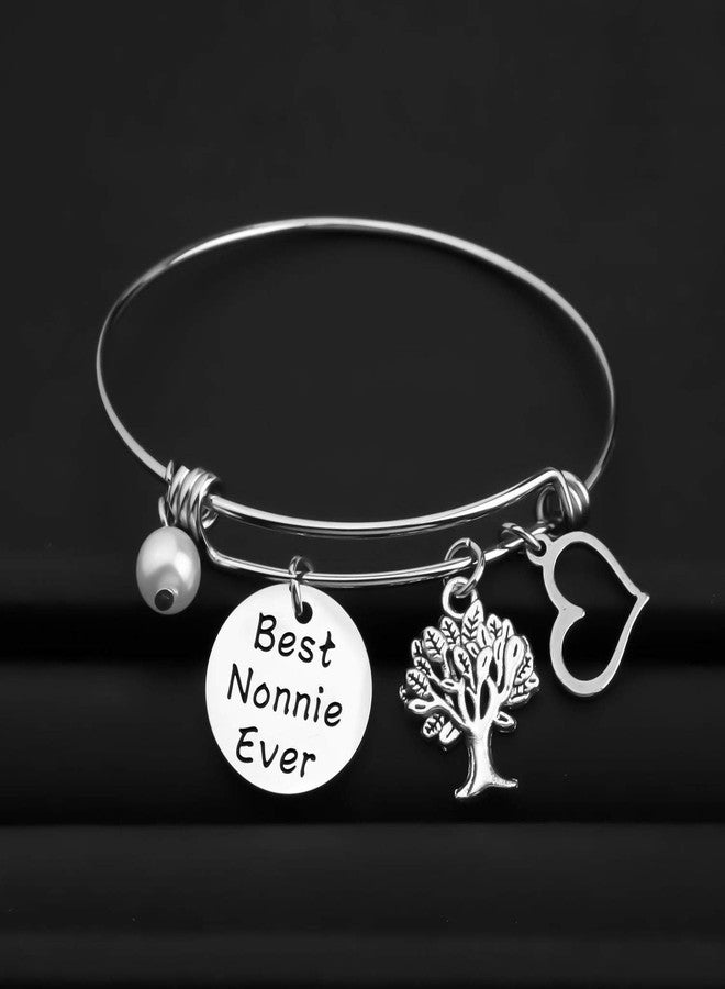 لوجيب بيردجوت Lywjyb Birdgot Best Nonnie Ever Gift أفضل هدية سوار Nonnie Ever أفضل هدية Nonnie Ever لعيد الأم أفضل هدية Nonnie Ever لعيد الميلاد (Nonnie br) - Image 3