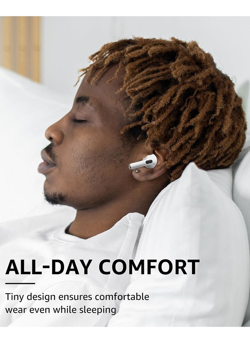 Jliyru - Bluetooth Earphones, In-Ear True Wireless Earbuds, Hifi Stereo, Dual Mic, For Android and iOS - White - Image 1