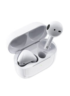 Bluetooth Earphones, In-Ear True Wireless Earbuds, Hifi Stereo, Dual Mic, For Android and iOS - White